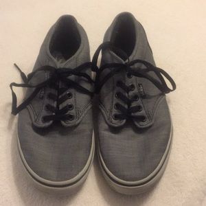 Vans Men Size 8 TB4R Skate Gray Shoes Sneakers